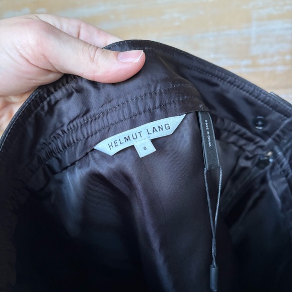 Helmut Lang NWT Fringe Hem Lamb Leather Mini Skirt Western Boho Rodeo Womens 0 - Picture 6 of 8